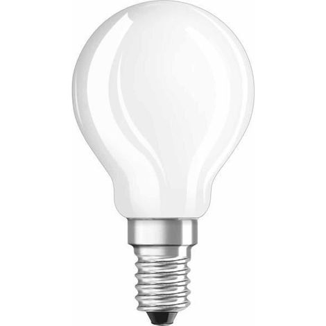 Ampoule LED retrofit sphérique 3W dépolie Lumière blanc chaud OSRAM (1/5)