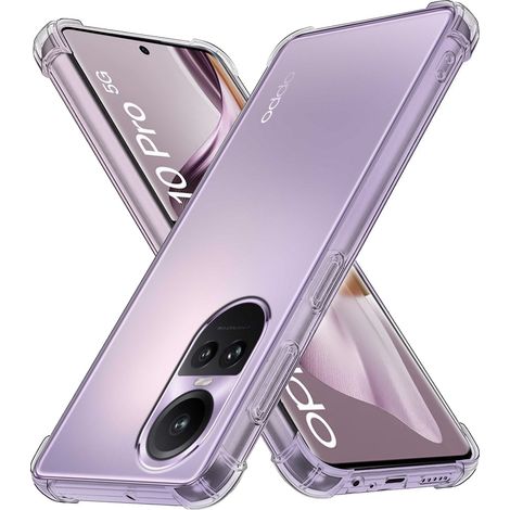 Schutzhülle für Oppo Reno 10 / 10 Pro, stoßfest, transparent (1/4)