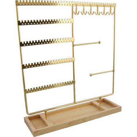 Présentoir à boucles d'oreilles en fer forgé, présentoir métallique pour magasin, étagère de rangement pour bijoux, porte-colliers et boucles d'oreilles, ornements