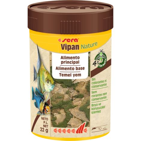 Sera Vipan Nature - Alimento Principal en Escamas para Peces de Agua Dulce