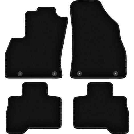 Tapis BASIC en velours noir pour : Peugeot Bipper kombivan, Tepee (2007-2017)
