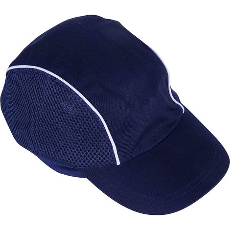 Anti-fall Safety Cap Shell Cap Head Protection Sports Baseball Anti-impact for Work Builder DIY Cotton Blue
