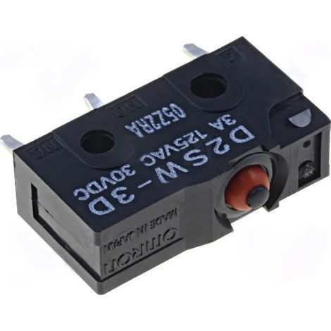 Microinterruttore OMRON Senza leva 3Amp Stampato 3pin