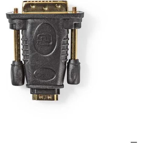 Nedis CVGB34912BK adaptador HDMI a DVI negro oro