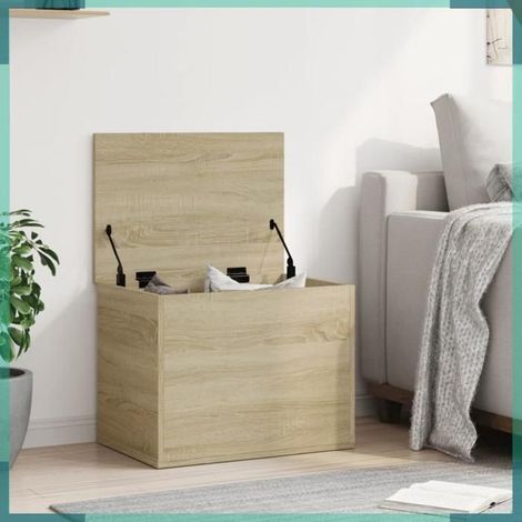Boîte de rangement - 840655 - chêne sonoma - 60 x 42 x 46 cm - charge 125 kg (1/5)