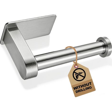 Porte-Rouleau de Papier Toilette, Porte-Rouleau Mural, pour Salle de Bain, Cuisine, buanderie, Acier Inoxydable chromé (1/5)