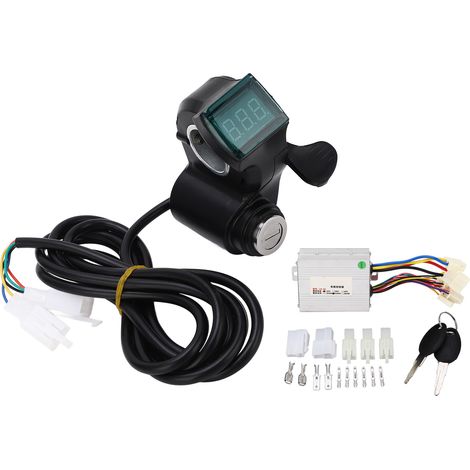 Contrôleur 24V 500W pour vélo électrique avec accélérateur à pouce, kit complet pour bicyclette électrique à balais (1/5)