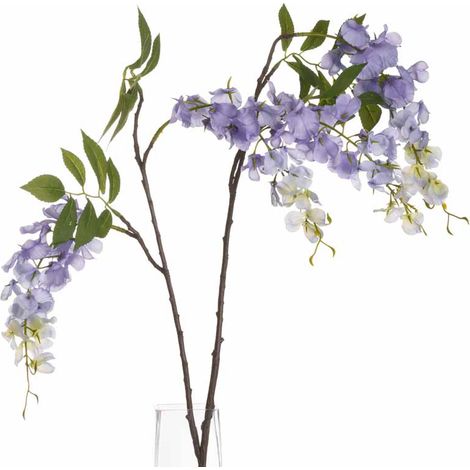 Wisteria Artificial Flower - Fabric/Plastic - L42 x W42 x H82 cm - Lilac