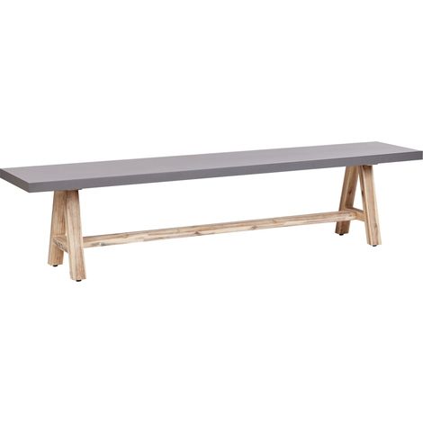 Garden Bench TONNARE 200 cm Concrete Grey (1/5)