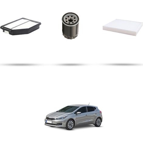 Kit tagliando 3 filtri compatibile con Kia Cee D II (FD) 1.4 MPI 74kw dal 2015 (1/5)