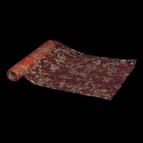 Lamé-Mesh-Stoff 28x500cm Rot und Gold - Feeric lights & christmas