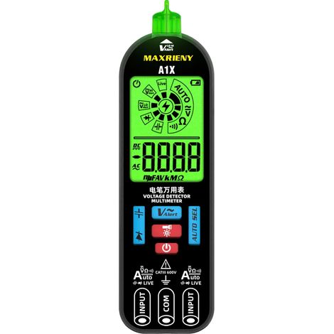 Multimètre numérique intelligent anti brûlure mesure précise tension résistance diode testeur de ligne vive