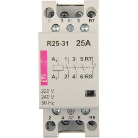 Contattore modulare 25A 230V AC 3NO 1NC R 25-31 230V 002462320