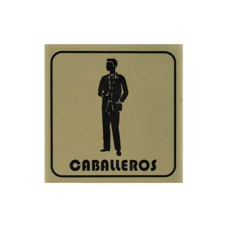 Placa 11x11 "Caballeros", logui (1/2)