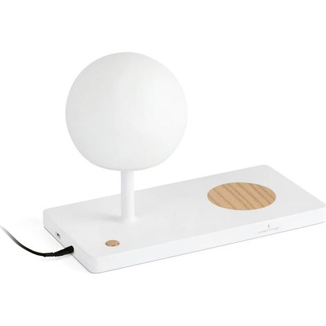Faro Barcelona 01025A - NIKO PC Lampada da tavolo bianca diffusore PC (1/5)