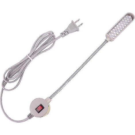 Lampe de travail à col de cygne avec 30 LED et base magnétique pour machine à coudre ou usage domestique (220 V) (1/5)