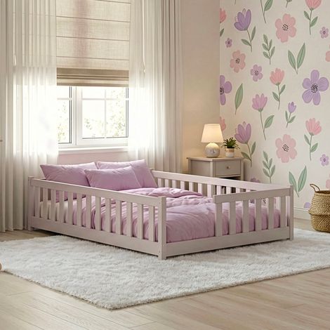 Letto a terra 120x200 con molla a balestra Théa Cachemire (1/3)