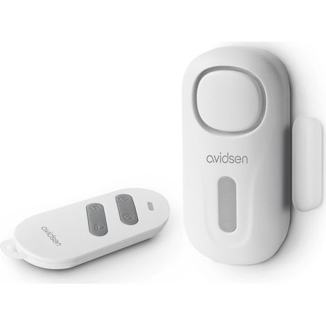 Mini-alarme avec sa télécommande Small Doorguard Control sirène à 120 dB - Avidsen - 100022