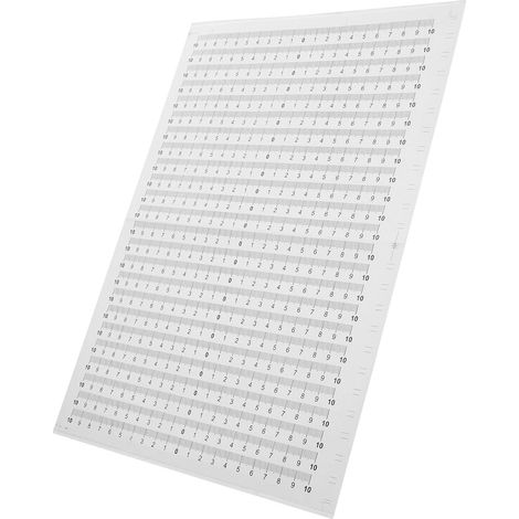 20 rubans à mesurer autocollants et étanches avec échelle (1/5)