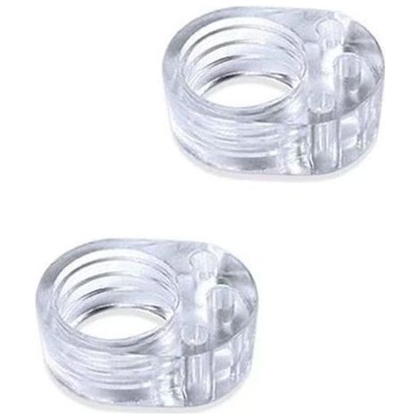 8 Pièces Protection Poignee Porte - Butée de Porte en Silicone - Butoir Poignée de porte en PVC - Stop Porte Non Toxique Transparent - Protéger le Mur - Stoppeur fenêtre(Bague Simple) (1/5)