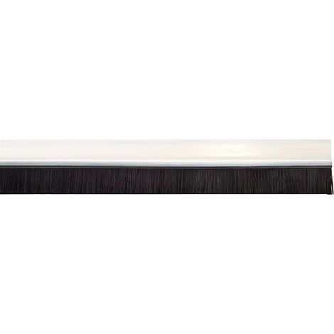 Coupe-froid de porte en PVC transparent avec brosse 1 mètre (1/2)