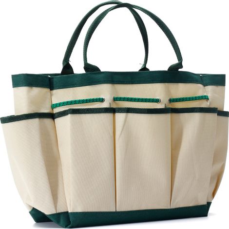 Sac de Rangement pour Outils de Jardinage avec 9 Poches, Sac à Outils de Jardin pour Intérieur et Extérieur, Pochette de Jardinage Robuste, Organisateur (1/5)
