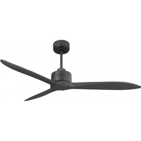 Modulo Latino III - Super destratificateur et ventilateur DC 132 cm noir  pales bois noir  idéal 26 à 40 m²