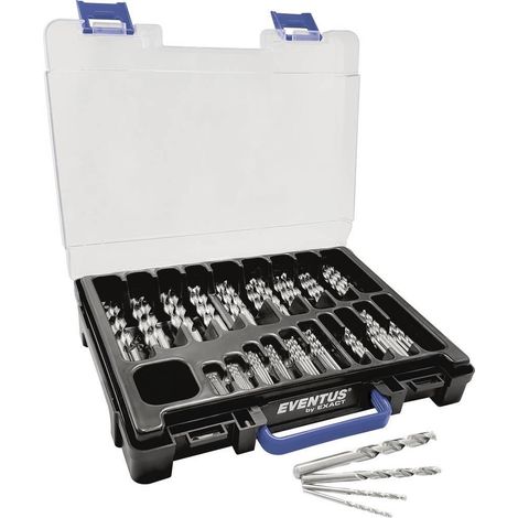 Exact 32286 Juego de 120 Brocas Helicoidales para Metal