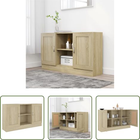 Sonoma-Eiche - Sideboard Sonoma-Eiche 120x30,5x70 cm Holzwerkstoff (1/5)