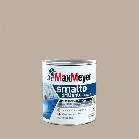 MaxMeyer Smalto Poliuretanico Brillante all'Acqua - Tortora - 0,75 l (1/4)