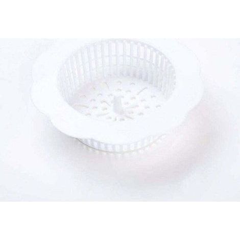 Siphon de sol pour zone sèche et humide siphon de sol de douche en plastique filtre à cheveux de salle de bain cuisine siphon de sol évier salle de bain blanc (1/4)