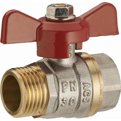 Kugelhahn 1/4 Umdrehung männlich-weiblich Schmetterlingsgriff MF1/2' (15x21) NOYON & THIEBAULT - 1202-I15L1