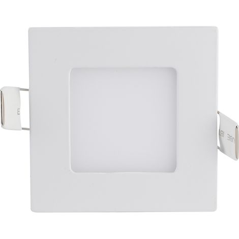 Plafonnier carré 12 V 3 W pour intérieur, idéal pour bateaux, camions, camping-cars et caravanes, blanc chaud. (1/5)