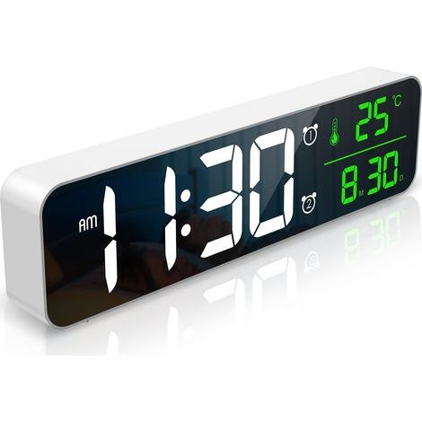 Réveil Numérique, Horloge de Chevet LED [Grand Ecran LED 10\\ (1/5)