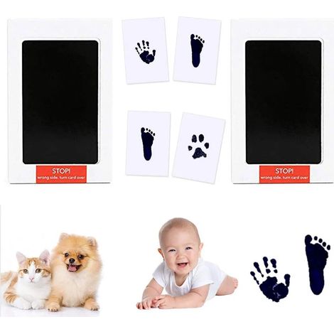 Baby Fuß- oder Hand-Abdruck Set,Fußabdruck Baby Stempelkissen,Baby Abdruck Hand,Baby Handabdruck Bilderrahmen,Baby Abdruck Farbe,Baby Handabdruck und Fußabdruck