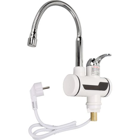 Robinet chauffant électrique à affichage numérique, chauffe-eau rapide pour cuisine et salle de bain, 220V UE, avec écran LED. (1/5)