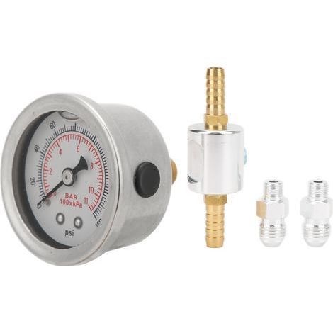 Jauge de régulateur de pression de carburant universel 1/8 NPT pour système d'injection essence, kit avec manomètre (1/5)