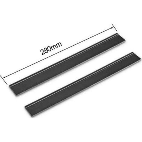 Raclette de nettoyage de vitres pour aspirateur Karcher - Traction à lèvres 280mm Wv50 Wv60 Wv70 Wv75 WV2 /2 paires (1/5)