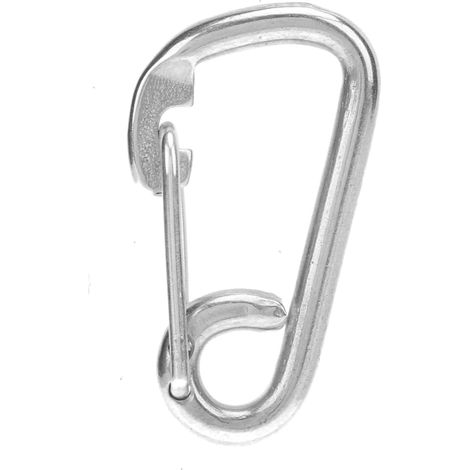 Crochet de Sécurité en Acier Inoxydable Forgé, Antirouille et Anticorrosion, Accessoire Solide à Ressort (60mm) (1/5)