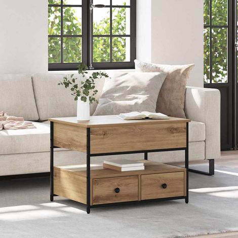 Couchtisch Artisan-Eiche 70 x 50 x 54,5 cm Holzwerkstoff vidaXL (1/5)