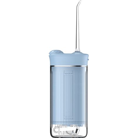 Irrigateur buccal X3A bleu, pompe à piston IPX7, batterie 1000-1200 mAh, autonomie 50 jours, 222g, réservoir 300ml (1/5)