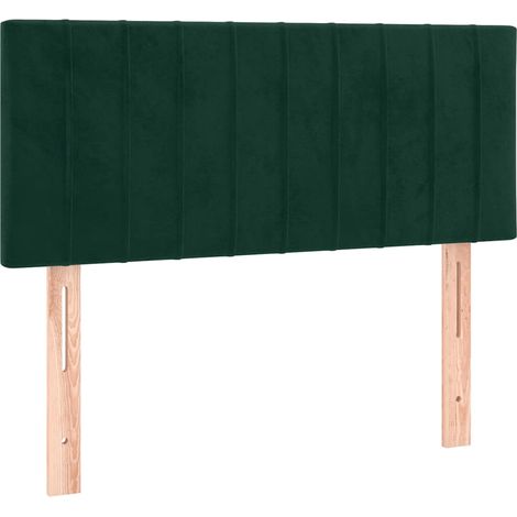 Tête de lit Vert foncé 100x5x78/88 cm Velours (1/5)