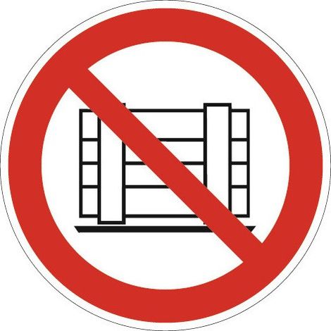 Segnale di divieto ASR A1.3 / DIN EN ISO 7010 Parcheggio o deposito vietati Pellicola