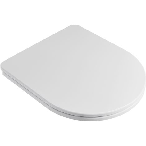 CECIPA Max Klodeckel WC-Sitz universal mit Softclose und Quick-Release, Toilettensitz aus langlebig und robust PP, bis 250 kg, Einfache Montage, Weiß