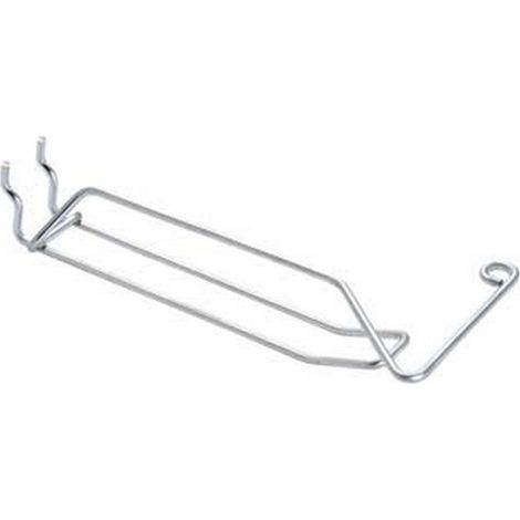 20PZ GANCI A 2 FILI CON PORTAPREZZI SEMPLICI PER PANNELLI FORATI - mm.3,8x5x300 l.