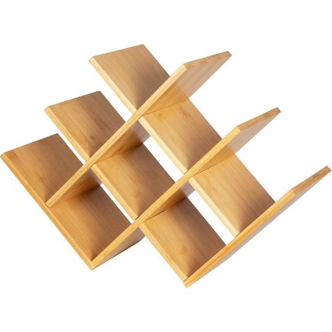 RIPIANO PORTABOTTIGLIE IN BAMBÙ PER 8 BOTTIGLIE 3804 (1/5)