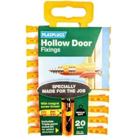 Plasplugs SDR556CC SDR556 Hollow Door Fixings (20) PLASDR556