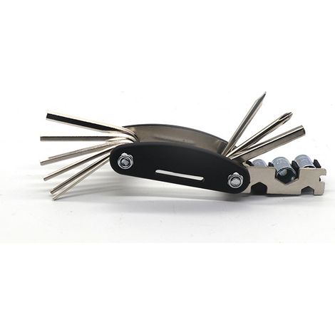 Multifunctional repair wrench for motorcycles and ATVs, 16-in-1 emergency repair tool