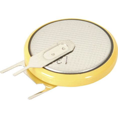 Pile au lithium 3Vdc 250mA 3pin Vertical Position Circuit Imprimé CR2032/V