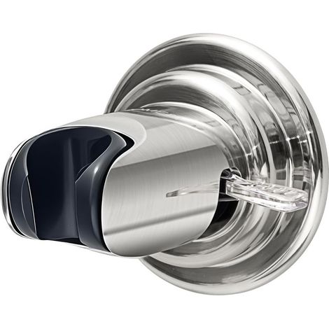 Duschkopfhalterung mit Saugnapf aus ABS-Kunststoff, verstellbarer Winkel und Höhe für dauerhafte Leistung. (Poliertes Nickel) (1/4)